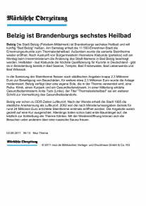 Belzig, sechstes Heilbad (03.08.2011)